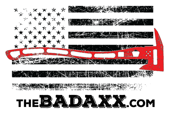 Thin Red Line with Red Axe and The Badaxx.com at the bottom